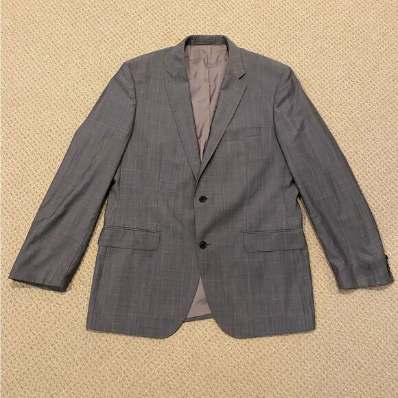 HUGO BOSS Tailored Vintage Classic Gray Men's Blazer Size 42L - Picture 1 of 13